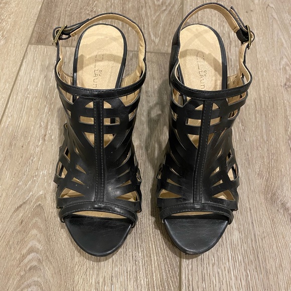 CL by Chinese laundry black sandal heels size 7.5 - Picture 2 of 3